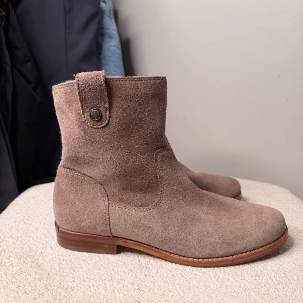 Arturo Chiang Suede Ankle Boots size 6 1/2